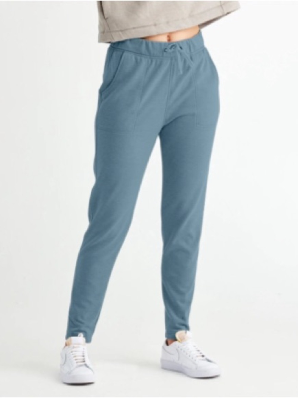 Free Fly Apparel Women's Bamboo Lightweight Fleece Lounge Pant - Stormy Sea EUC